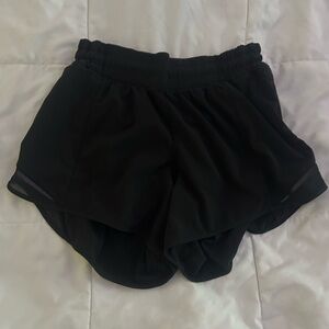 Black Lululemon hotty hot shorts